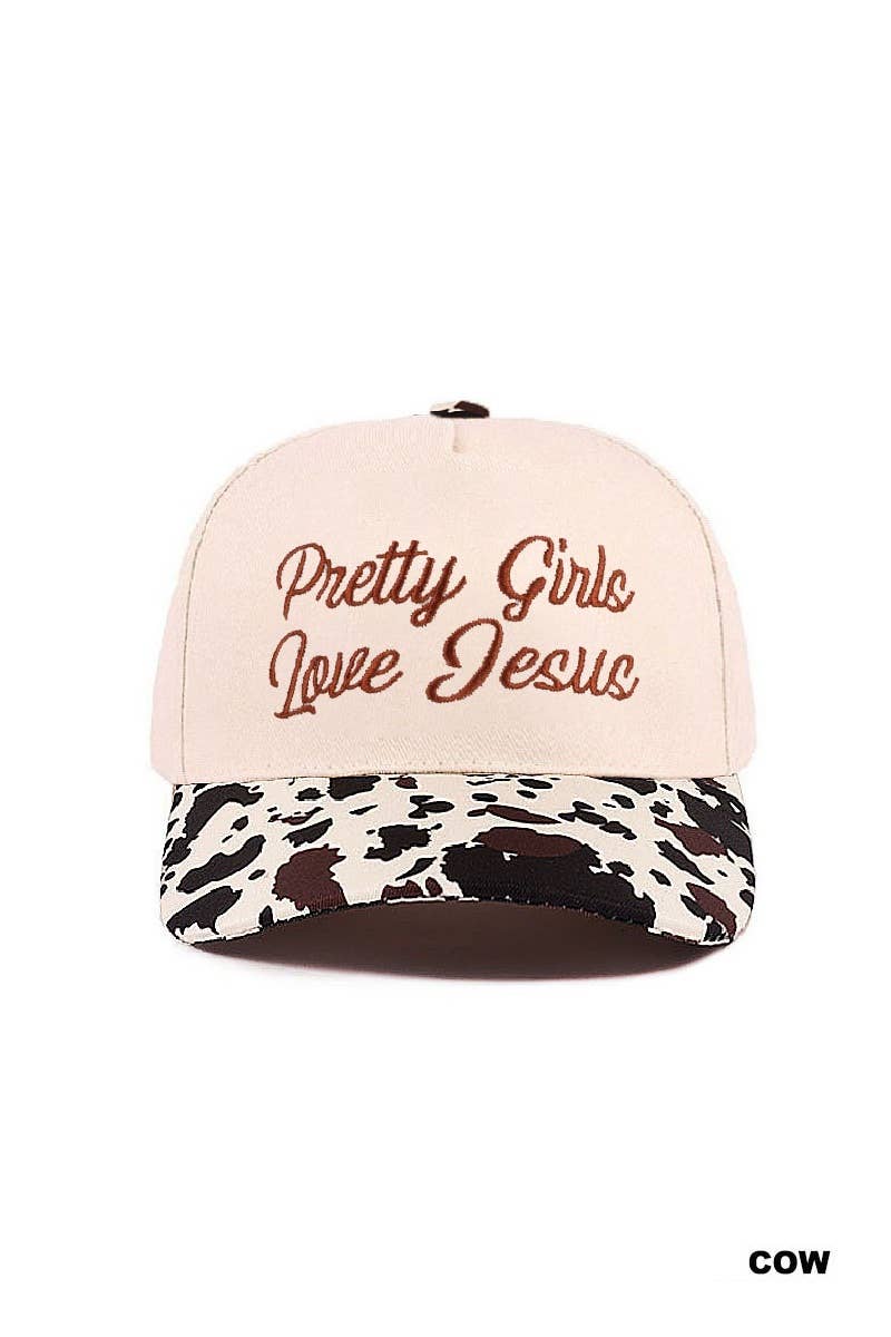 Pretty Girls Love Jesus Two-Tone Cotton Hat