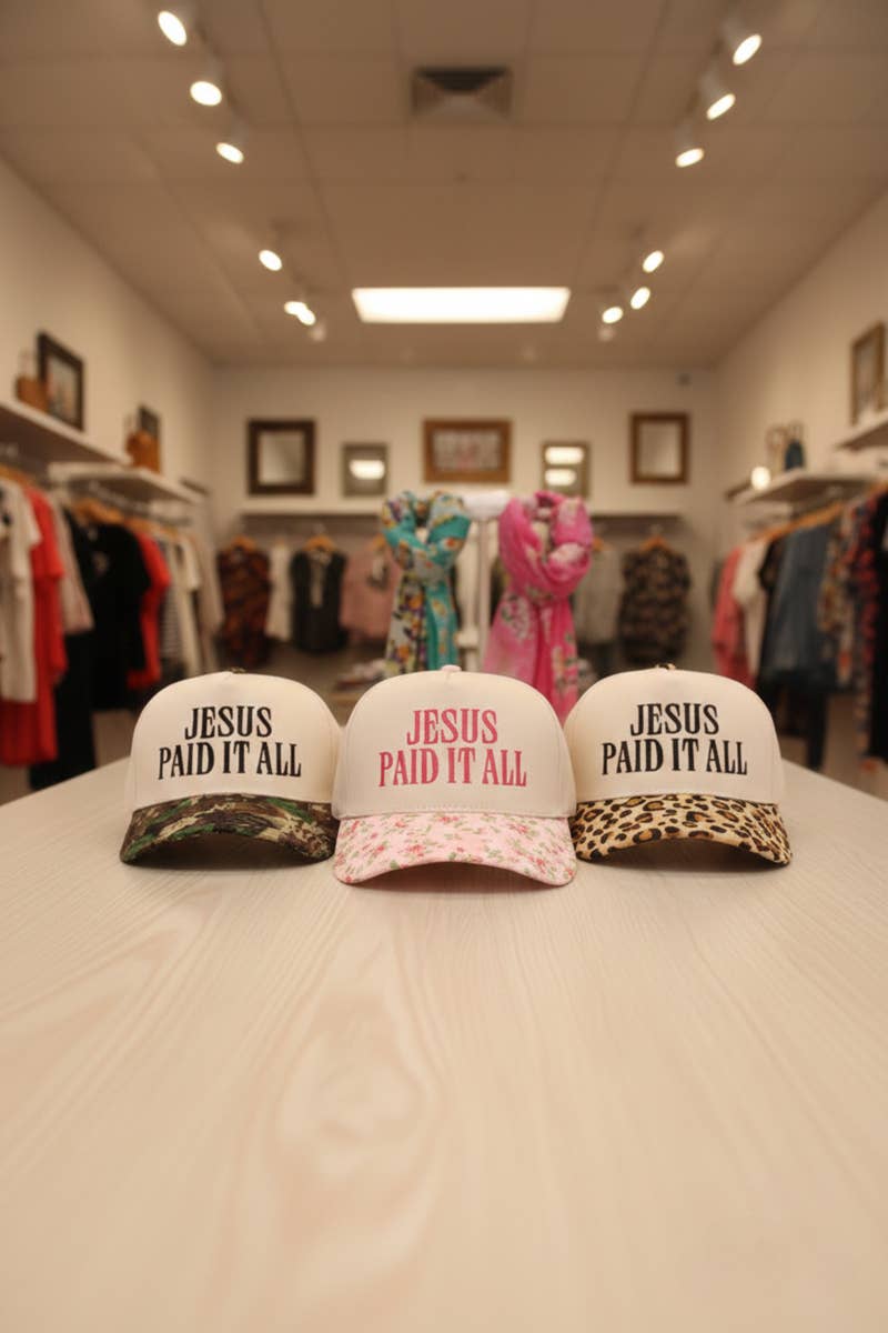 Jesus Paid It All Two-Tone Cotton Hat