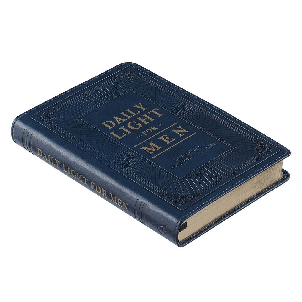 Daily Light for Men – Blue Faux Leather Devotional