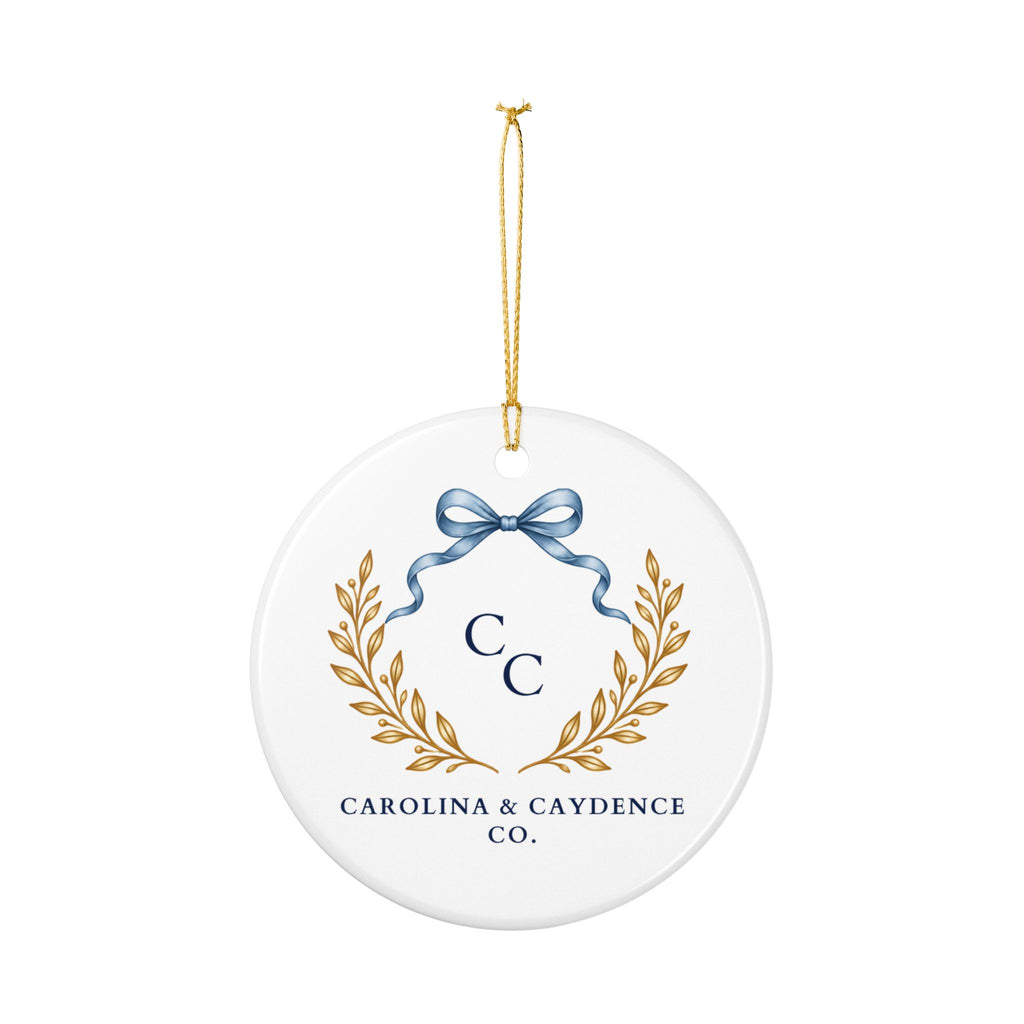 Boy Down Syndrome Awareness Personalized Ceramic Ornament – "Different, Beautiful, Purposeful, Enough" Charity Keepsake