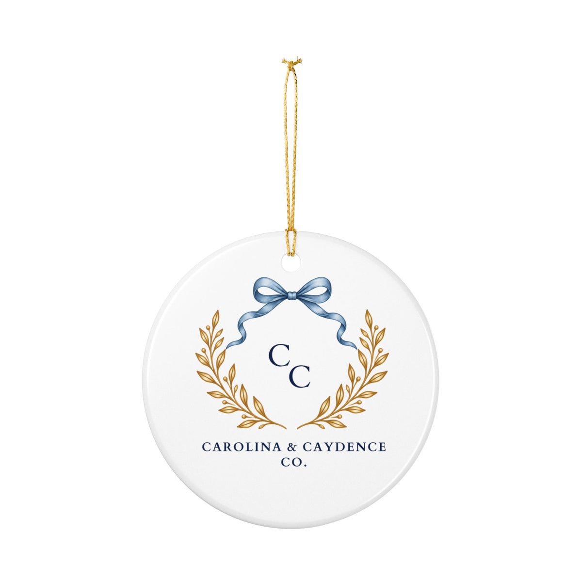 Ceramic Ornament – "She Is Clothed with Strength & Dignity" Floral Bible Verse Christmas Decoration