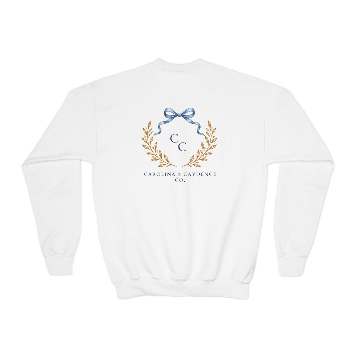 Down Syndrome Awareness Youth Crewneck – Floral Ribbon