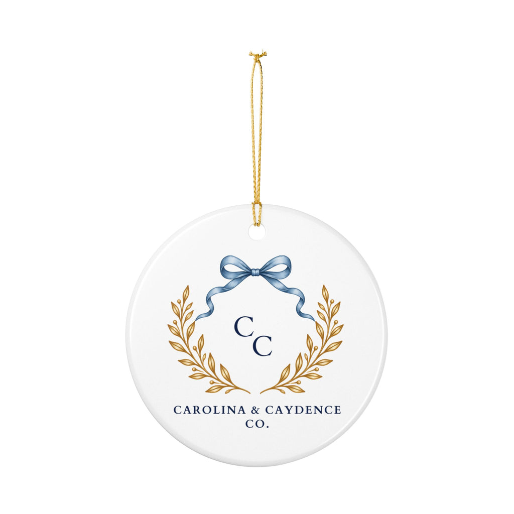 Ceramic Ornament – "Wonderfully Made, Loved by God" Floral Religious Keepsake