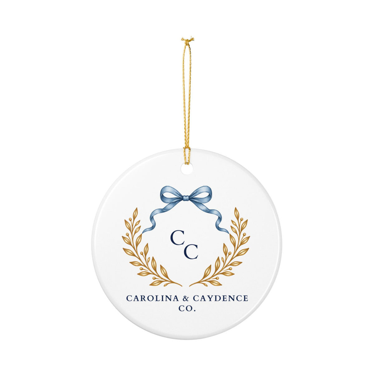 Ceramic Ornament – "Wonderfully Made, Loved by God" Floral Religious Keepsake