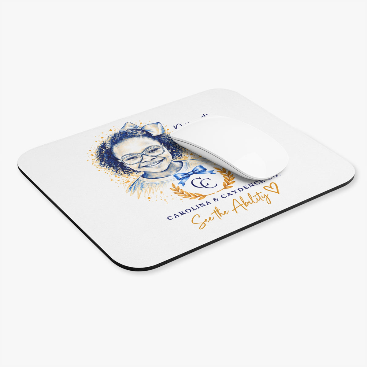 "See the Ability" Down Syndrome Awareness Mouse Pad – Different, Beautiful, Purposeful, Enough