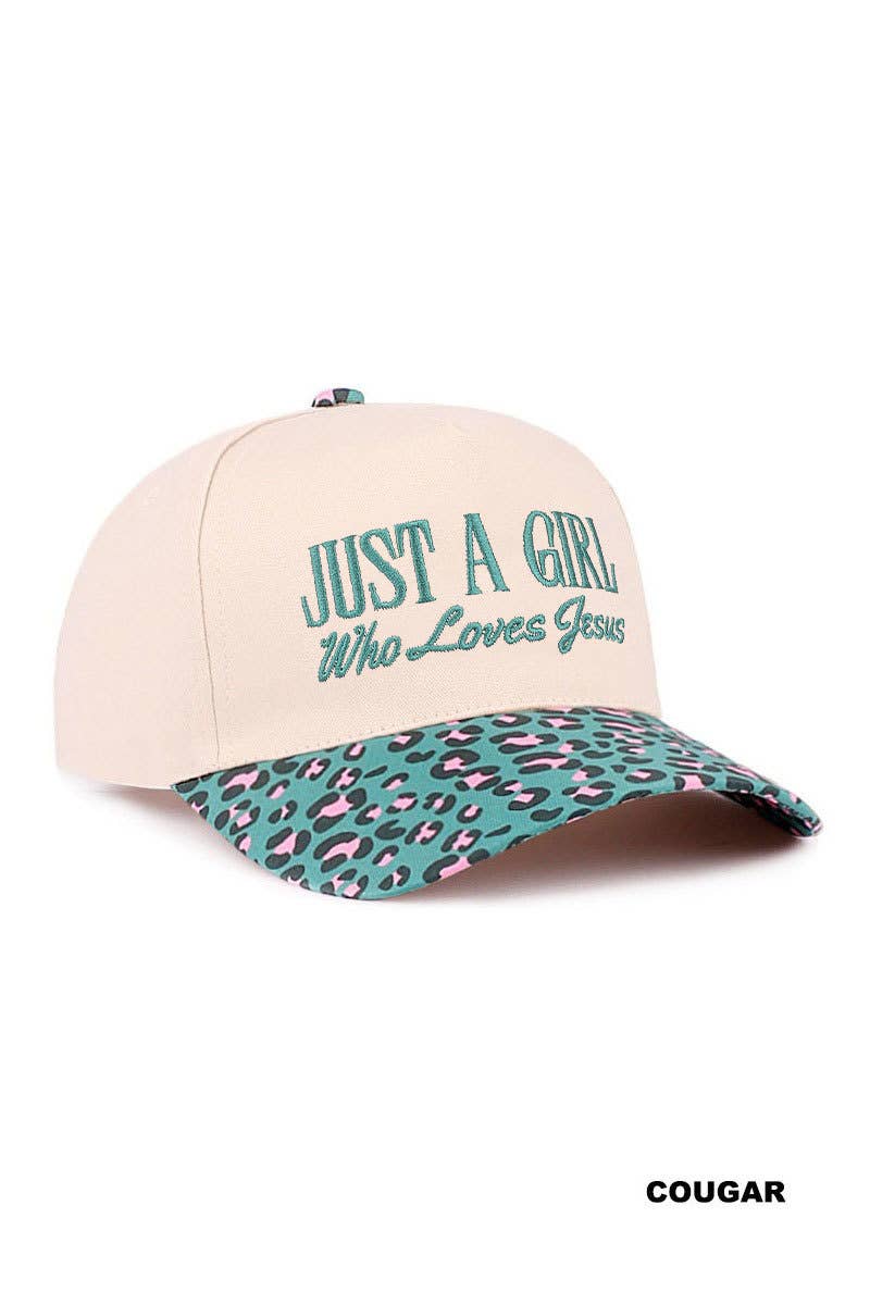 Just a Girl Who Loves Jesus Two-Tone Cotton Cap