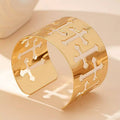 Chunky Cross Bangle Bracelet