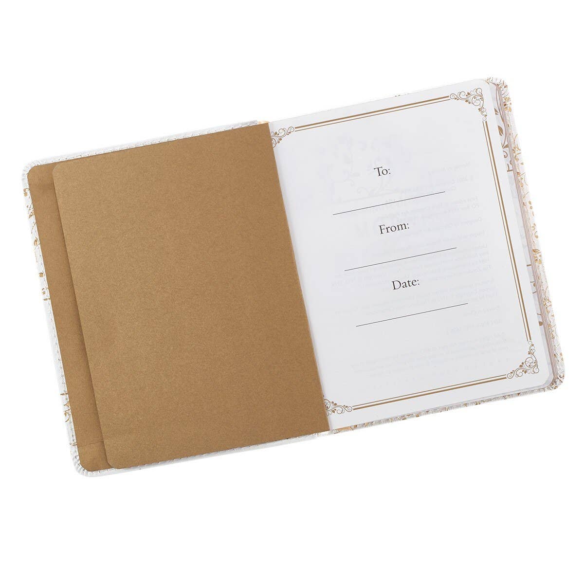 Morning by Morning One-Minute Devotions – White Faux Leather