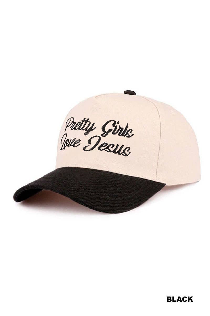 Pretty Girls Love Jesus Two-Tone Cotton Hat