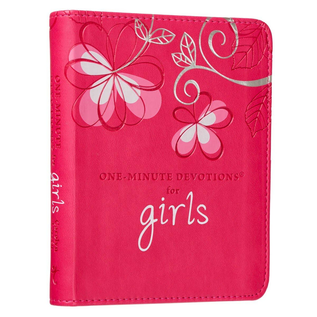 One-Minute Devotions for Girls – Pink Faux Leather