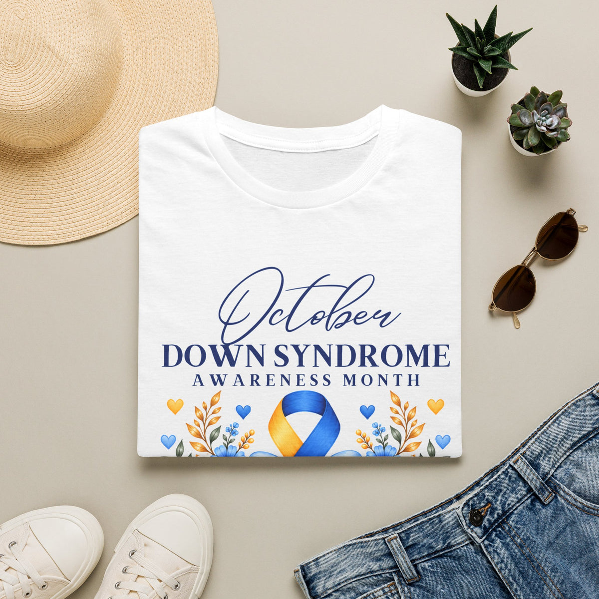 Caydence Down Syndrome Awareness Tee – Adult (Girl Design on Back)