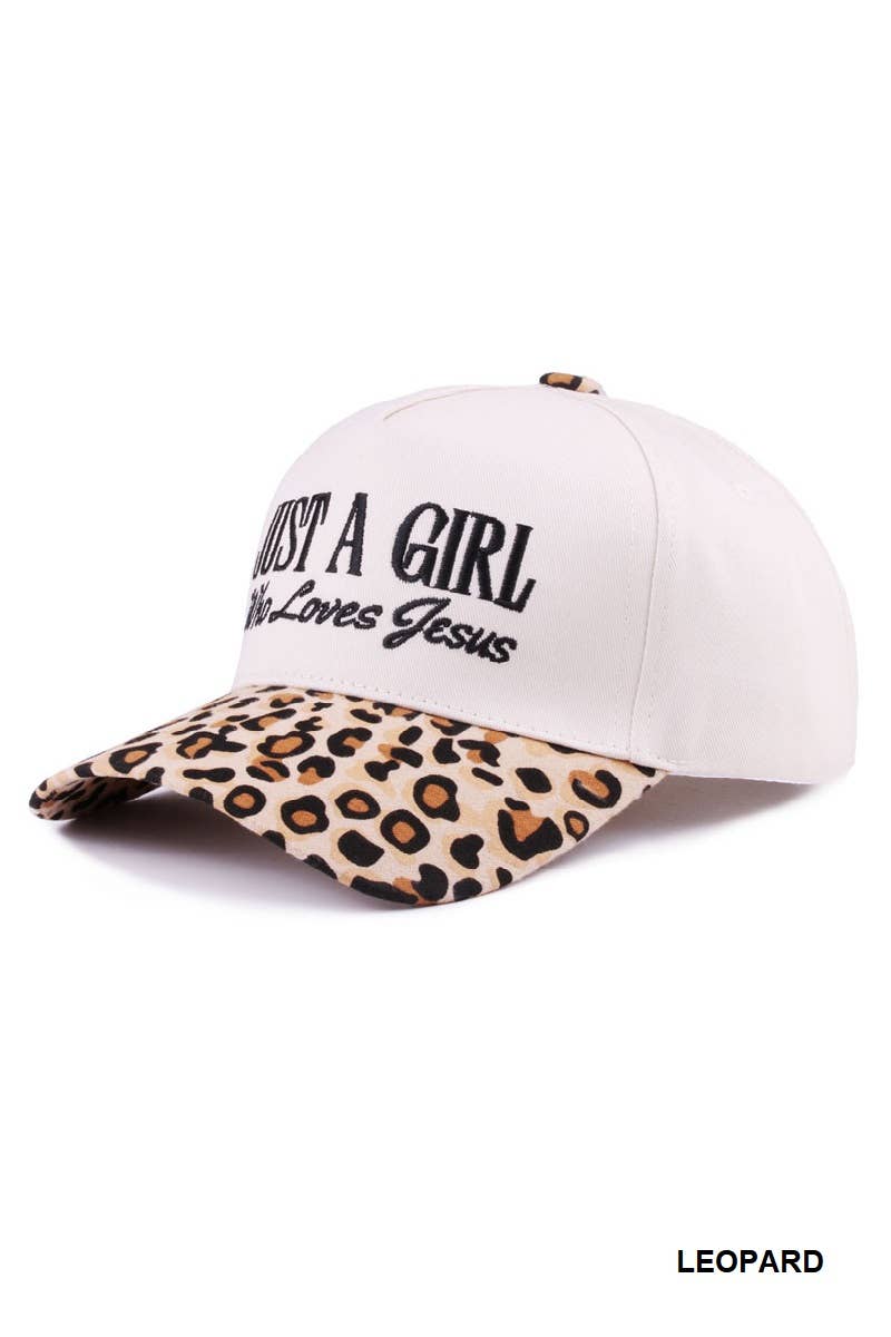 Just a Girl Who Loves Jesus Two-Tone Cotton Cap