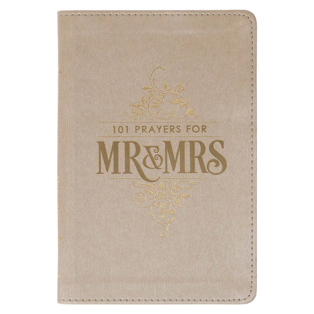 101 Prayers for Mr. & Mrs. – Gold Faux Leather Prayer Book