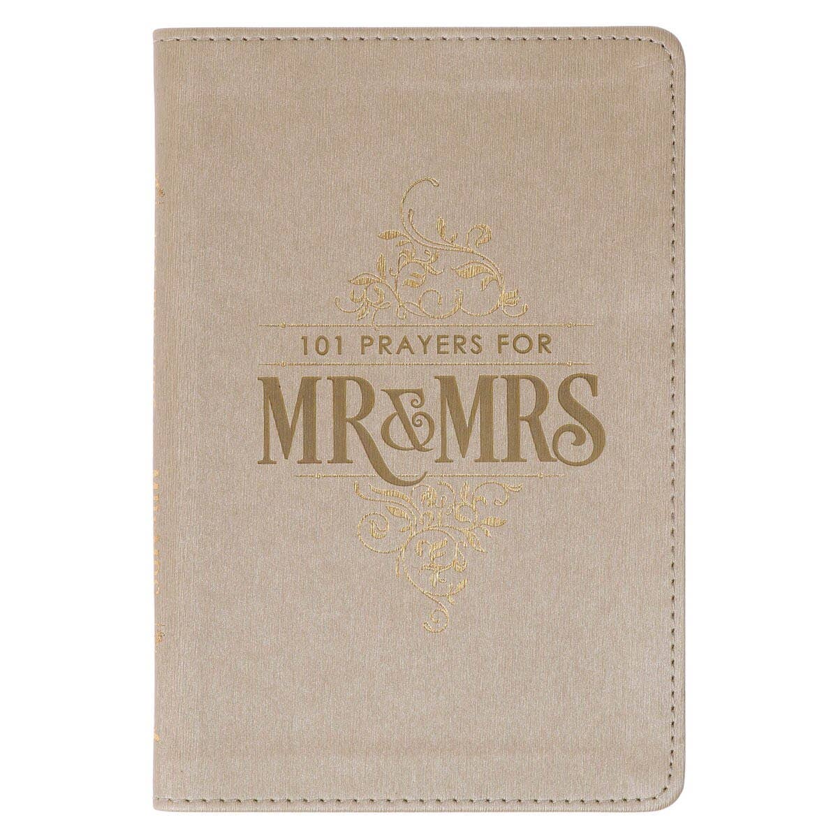 101 Prayers for Mr. & Mrs. – Gold Faux Leather Prayer Book