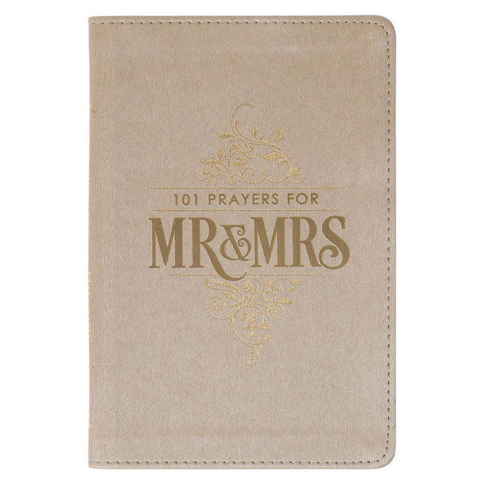 101 Prayers for Mr. & Mrs. – Gold Faux Leather Prayer Book
