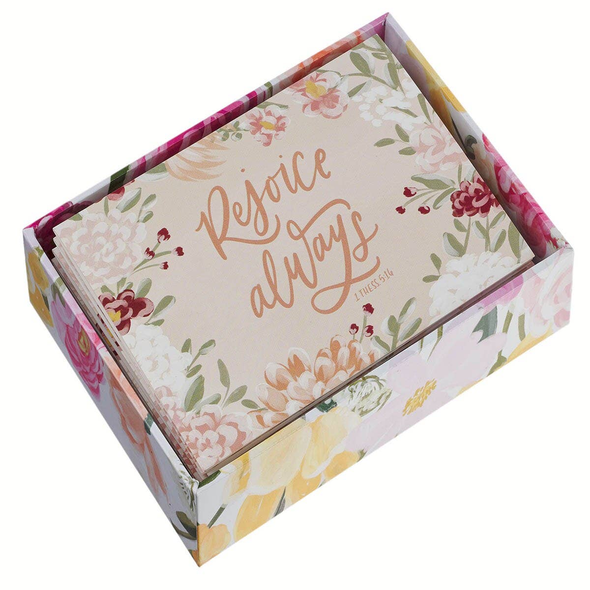 Scripture Boxed Greeting Cards – 4 Floral Designs (20 Cards)