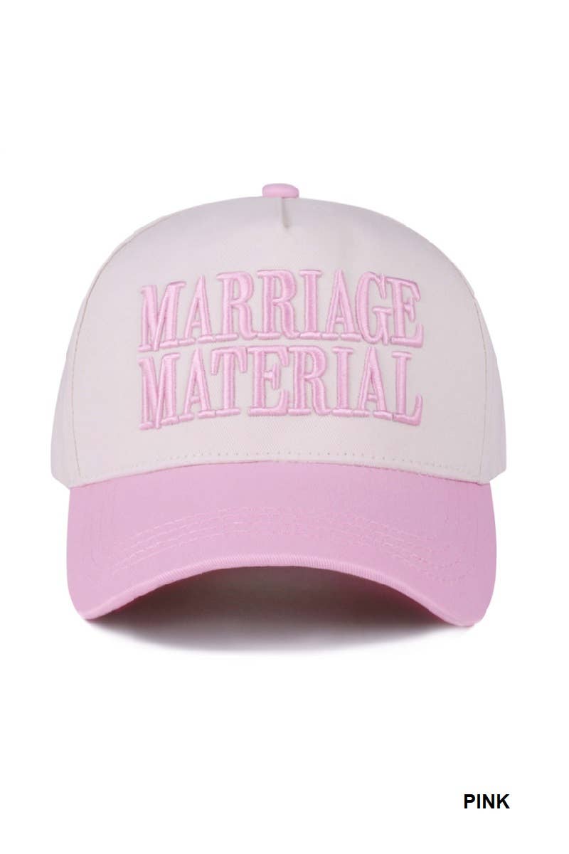 Marriage Material Two-Tone Cotton Cap