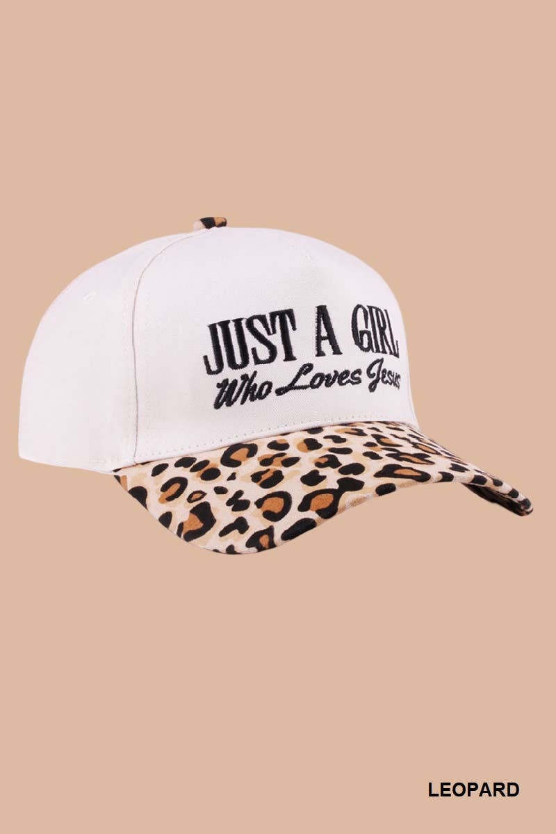 Just a Girl Who Loves Jesus Two-Tone Cotton Cap