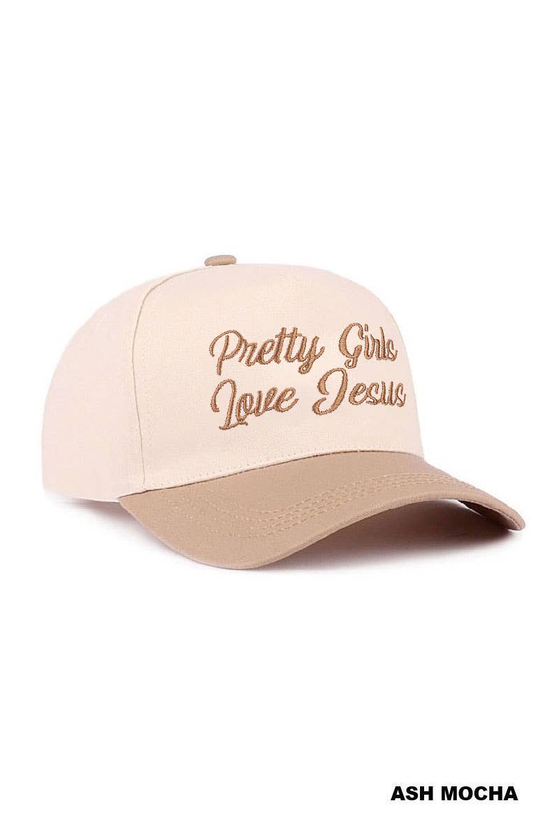 Pretty Girls Love Jesus Two-Tone Cotton Hat