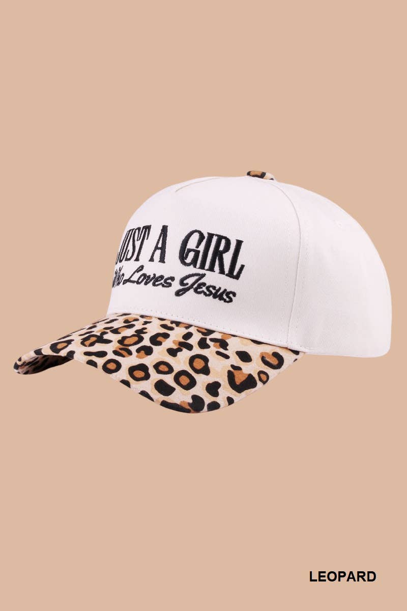 Just a Girl Who Loves Jesus Two-Tone Cotton Cap