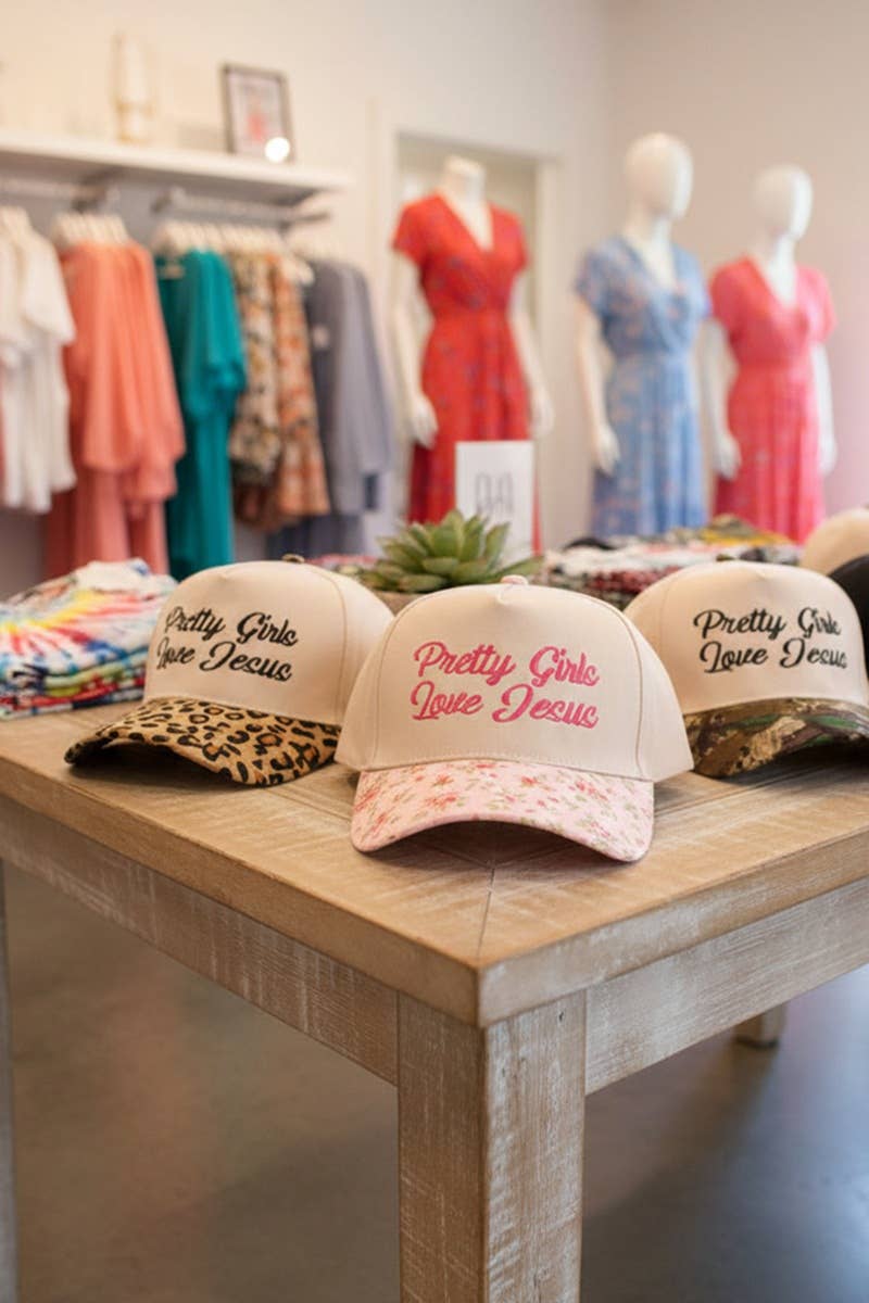 Pretty Girls Love Jesus Two-Tone Cotton Hat