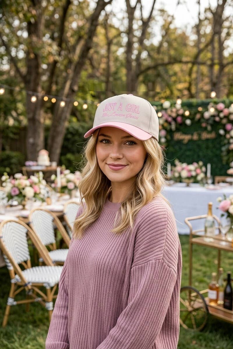 Just a Girl Who Loves Jesus Two-Tone Cotton Cap