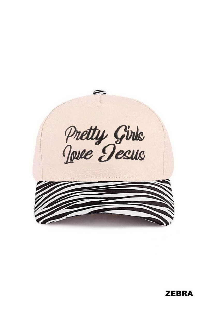 Pretty Girls Love Jesus Two-Tone Cotton Hat