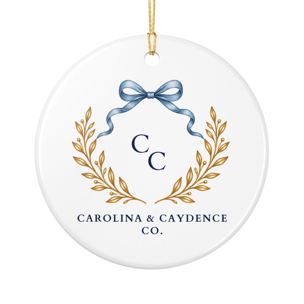 Ceramic Ornament – "Wonderfully Made, Loved by God" Floral Religious Keepsake