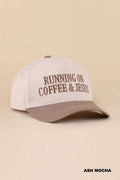 Running on Coffee & Jesus Two-Tone Cotton Hat