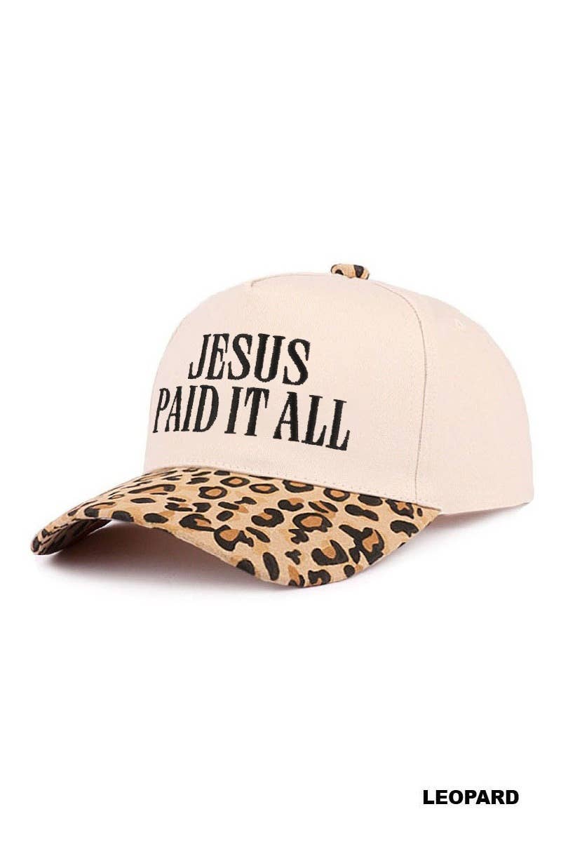 Jesus Paid It All Two-Tone Cotton Hat
