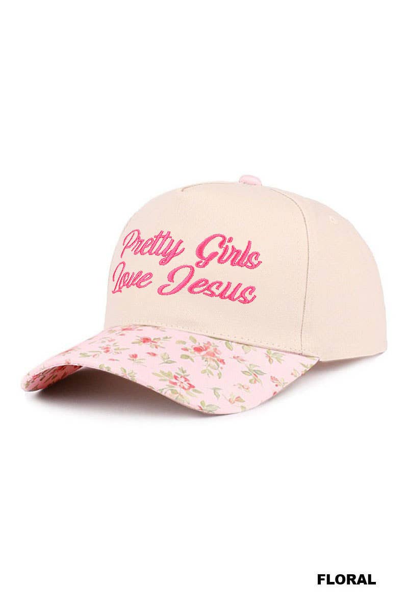 Pretty Girls Love Jesus Two-Tone Cotton Hat