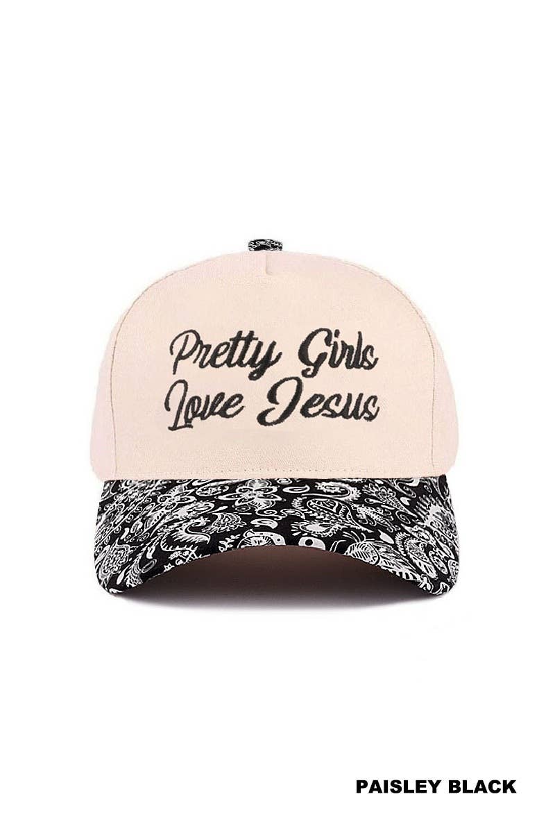 Pretty Girls Love Jesus Two-Tone Cotton Hat
