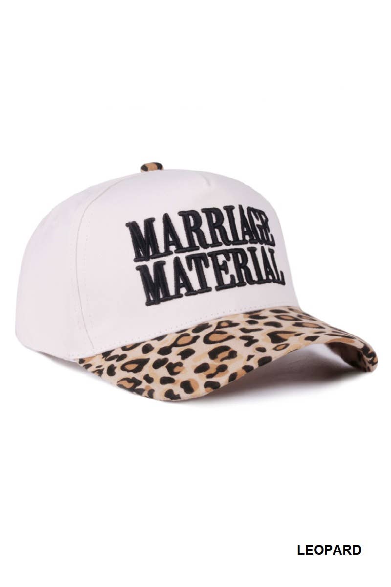 Marriage Material Two-Tone Cotton Cap