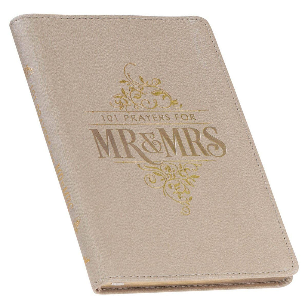 101 Prayers for Mr. & Mrs. – Gold Faux Leather Prayer Book