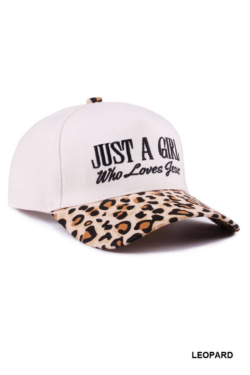 Just a Girl Who Loves Jesus Two-Tone Cotton Cap