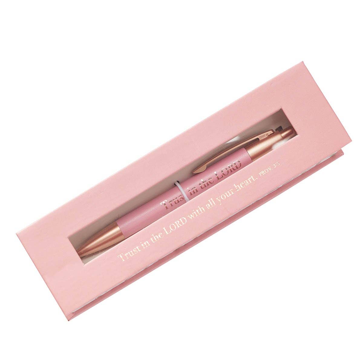 Trust in the Lord Pink Gift Pen – Proverbs 3:5