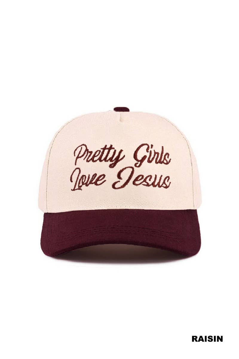 Pretty Girls Love Jesus Two-Tone Cotton Hat