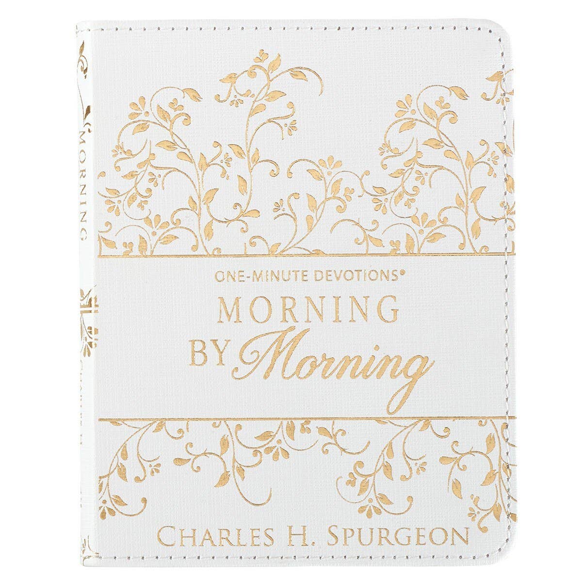 Morning by Morning One-Minute Devotions – White Faux Leather