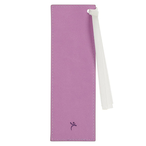 Be Still Lilac Faux Leather Bookmark – Psalm 46:10